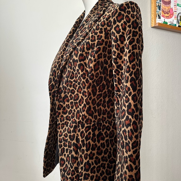 A.L.C. Mercer Leopard-Print Tailored Blazer Jacket - Picture 14 of 16